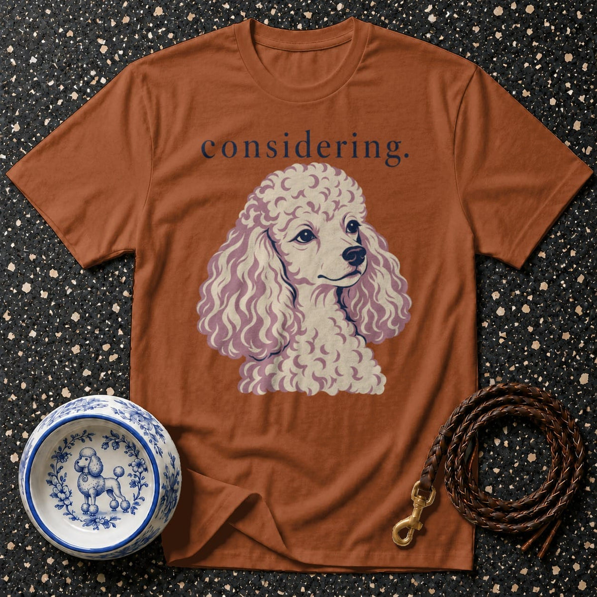 T-shirt Considering Poodle T-Shirt Poodle 'Considering' T-Shirt | Premium Dog Apparel