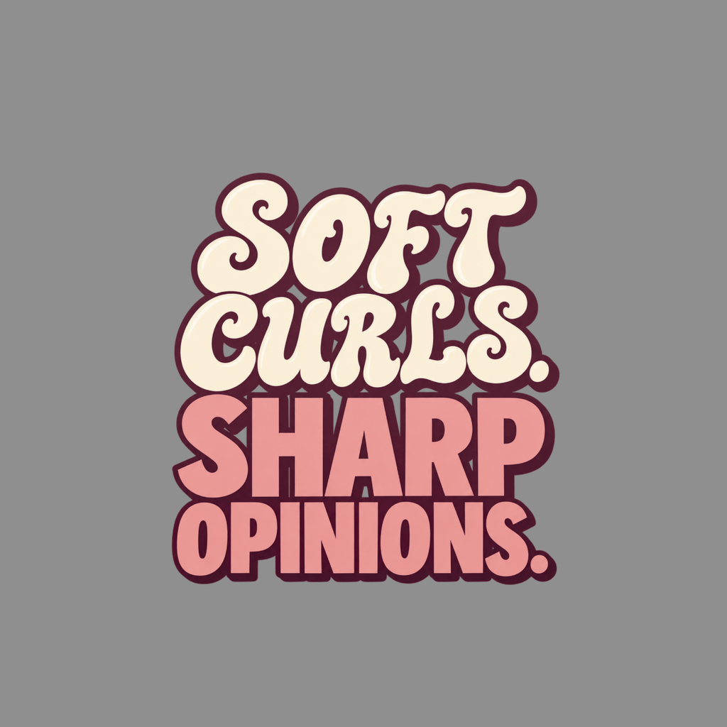 T-shirt Soft Curls Sharp Opinions Retro T-Shirt Soft Curls Sharp Opinions T-Shirt | Poodle Lover Gift