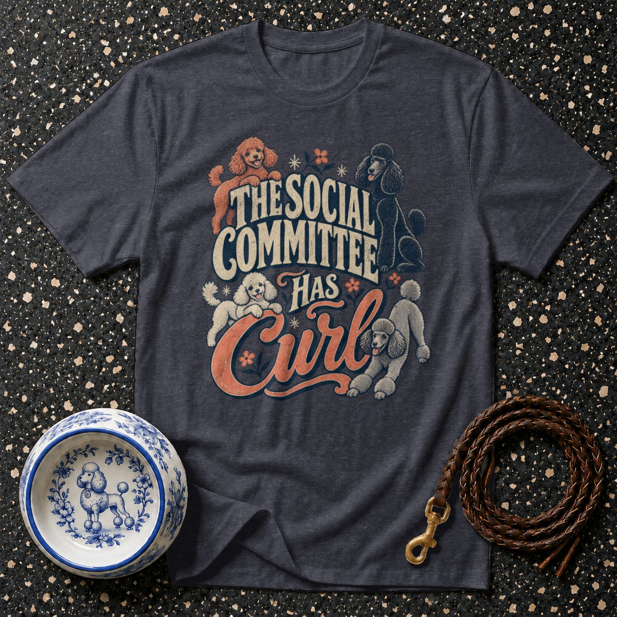 Social Committee Poodle T-Shirt