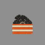 Retro Peeking Poodle T-Shirt