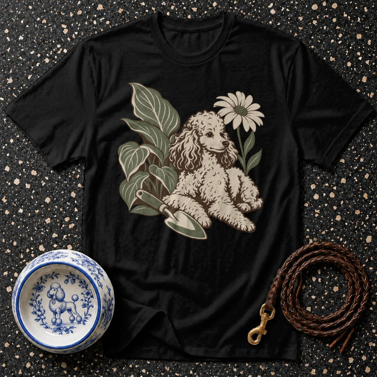 T-shirt Botanical Poodle Garden T-Shirt Poodle Garden T-Shirt | Premium Dog Apparel