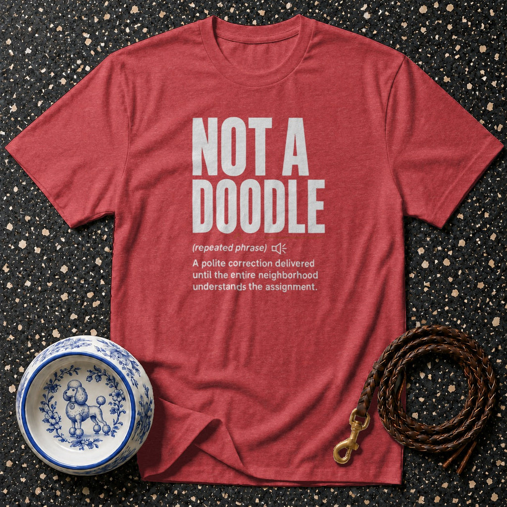 Not a Doodle Signature Poodle Statement Tee