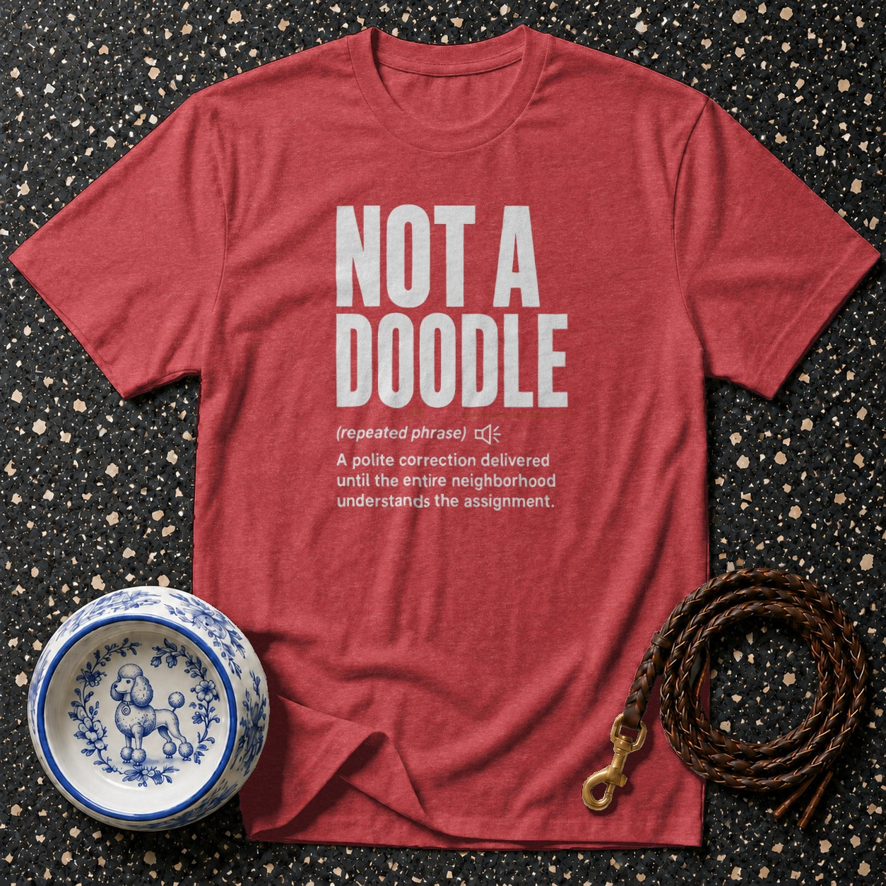 Not a Doodle Signature Poodle Statement Tee