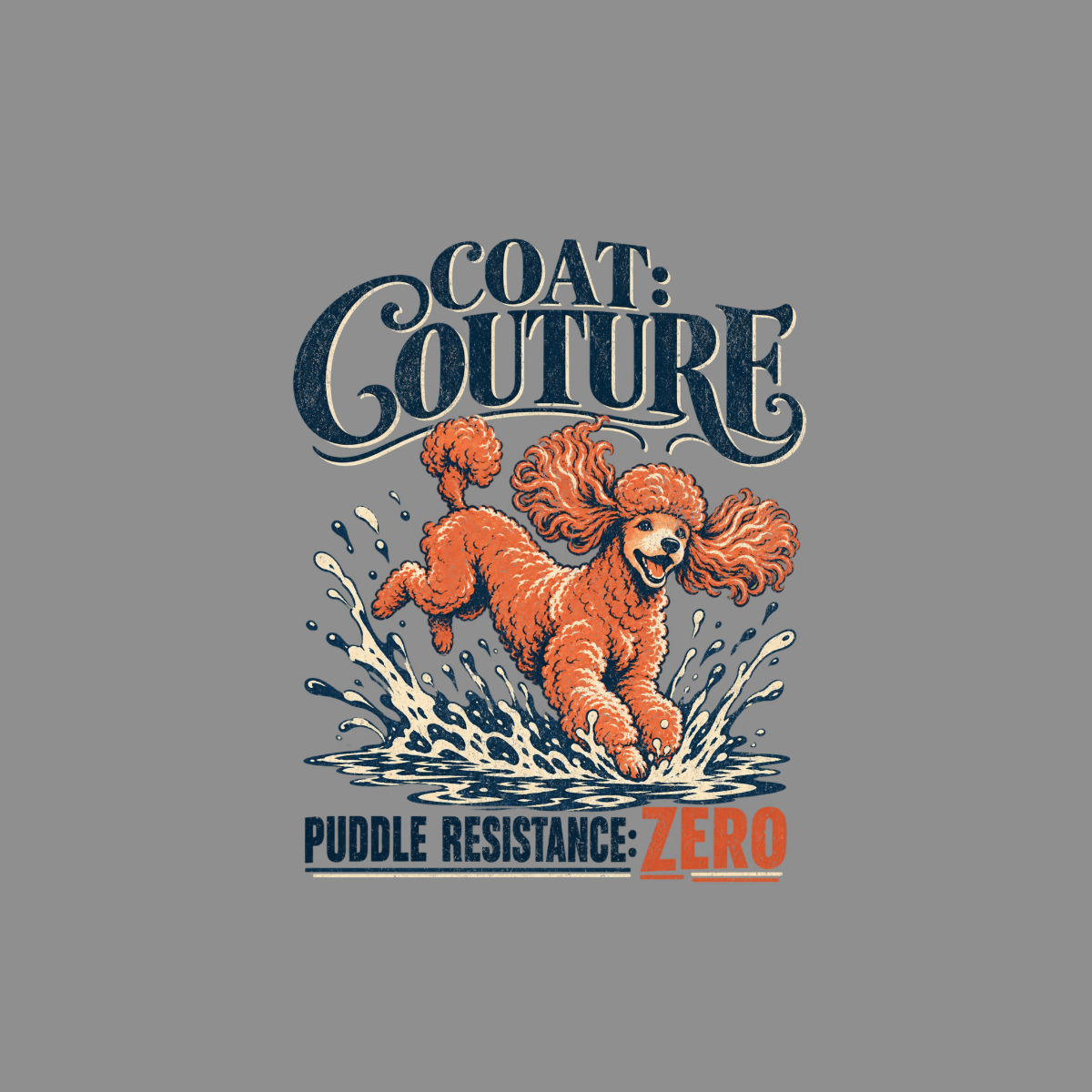 Coat Couture Poodle T-Shirt