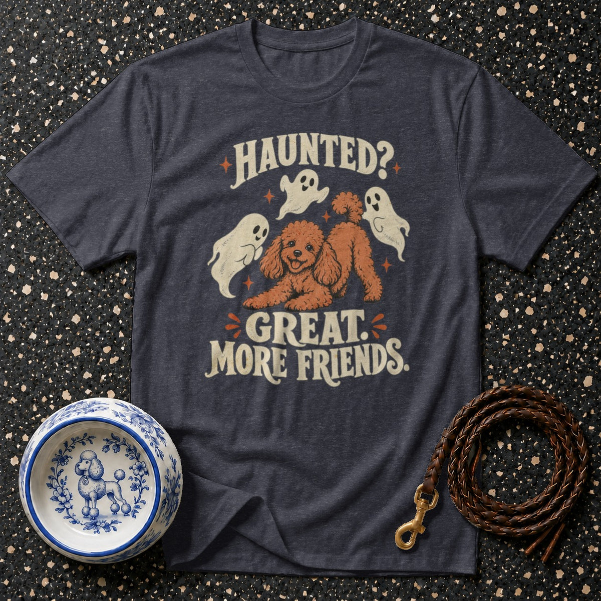 Haunted Poodle Friends T-Shirt
