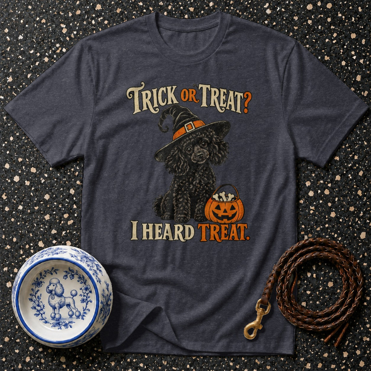 Trick Or Treat Poodle T-Shirt