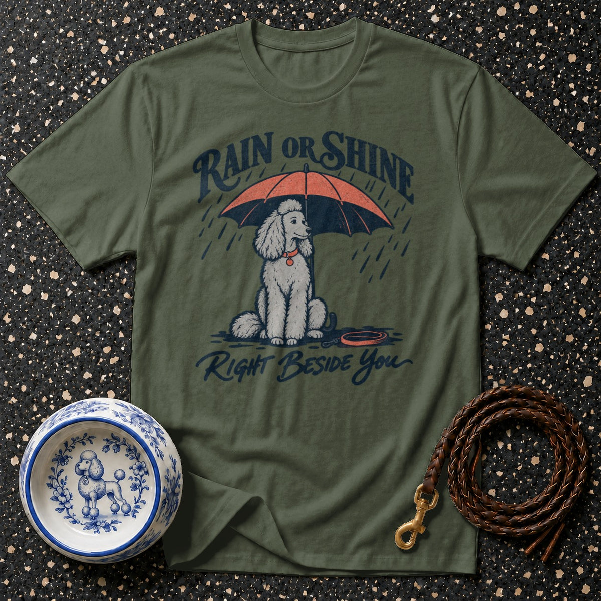 Rain Or Shine Poodle T-Shirt