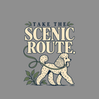 T-shirt Take The Scenic Route Poodle T-Shirt Take the Scenic Route Poodle T-Shirt | Premium Apparel