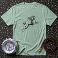 T-shirt Leaping Poodle Artful Print T-Shirt Poodle Graphic T-Shirt | Premium Dog Apparel