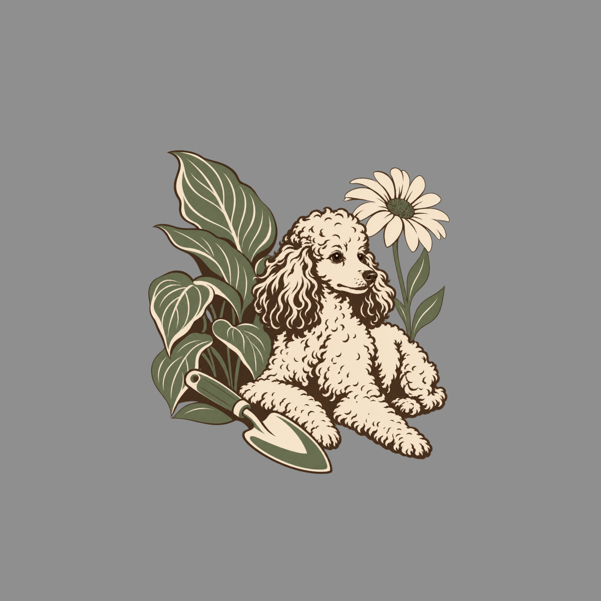 T-shirt Botanical Poodle Garden T-Shirt Poodle Garden T-Shirt | Premium Dog Apparel