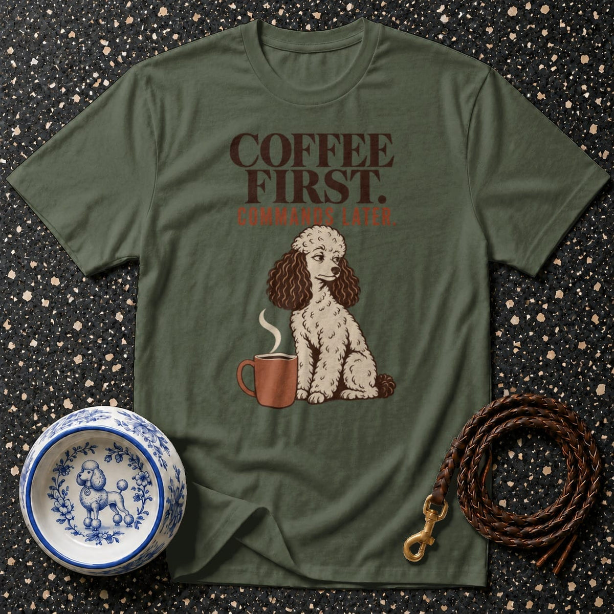 T-shirt Coffee First Poodle T-Shirt Coffee First Poodle T-Shirt | Premium Dog Apparel