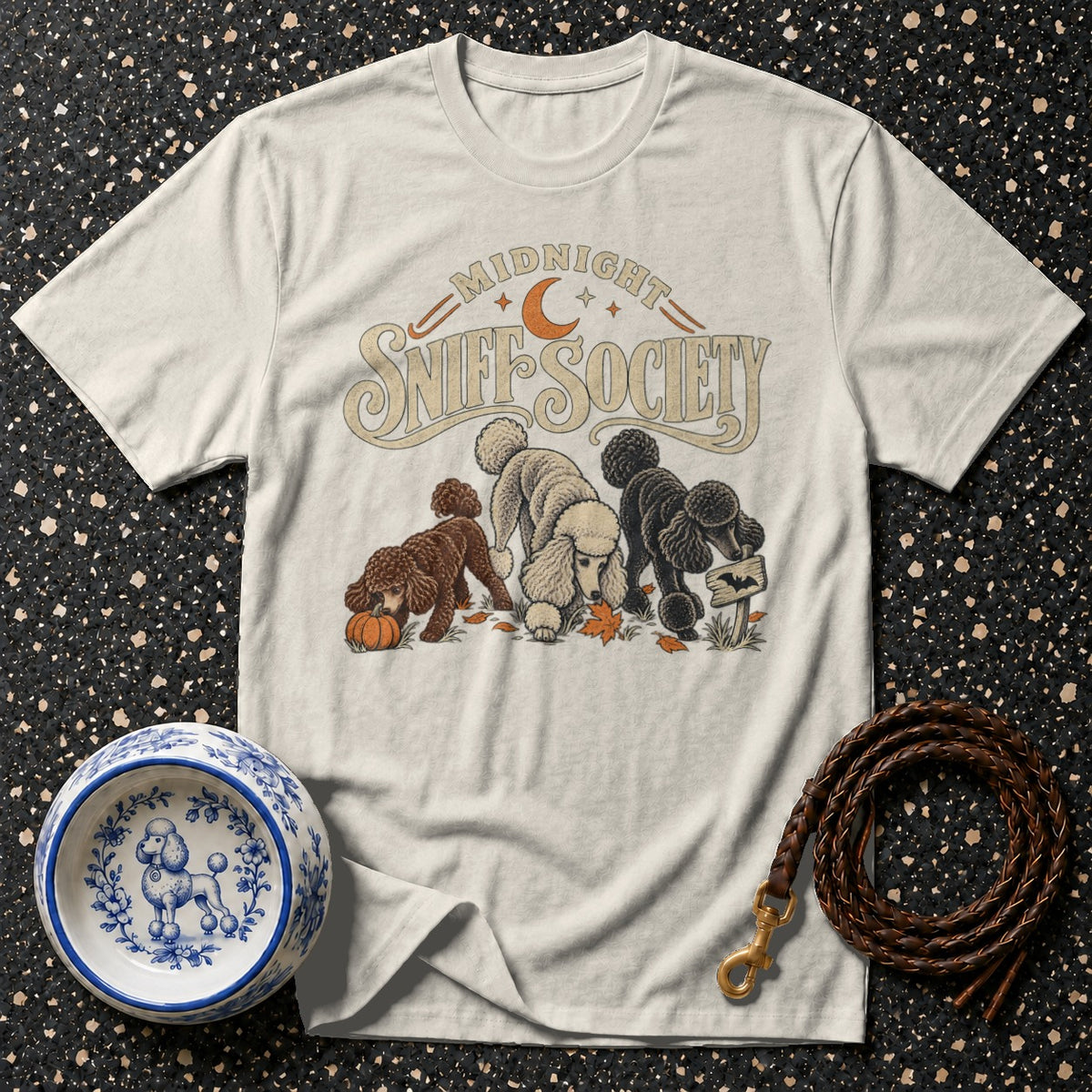 Midnight Sniff Society Poodle T-Shirt