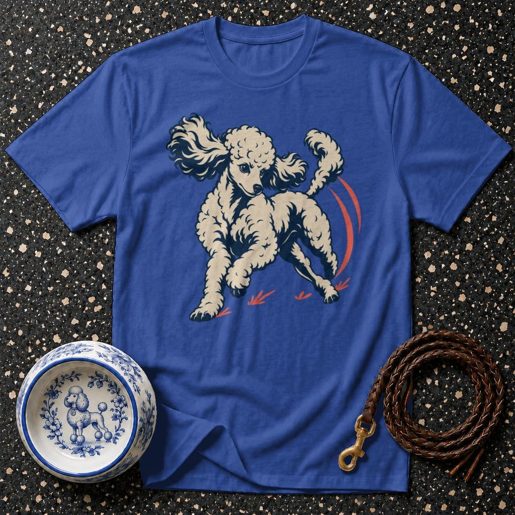 T-shirt Vintage Playful Poodle T-Shirt Vintage Poodle T-Shirt | Retro Dog Lover Apparel