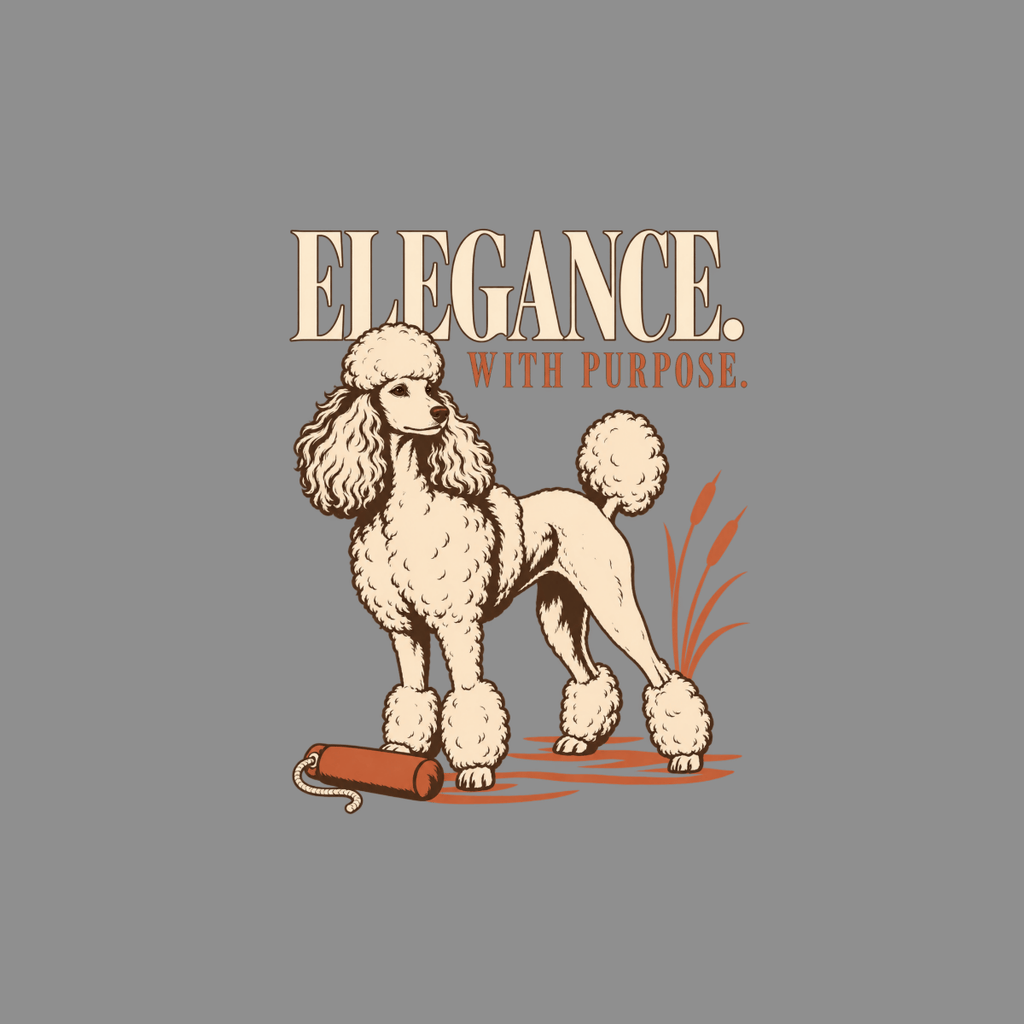 T-shirt Elegance With Purpose Poodle T-Shirt Poodle "Elegance with Purpose" T-Shirt | Premium Apparel