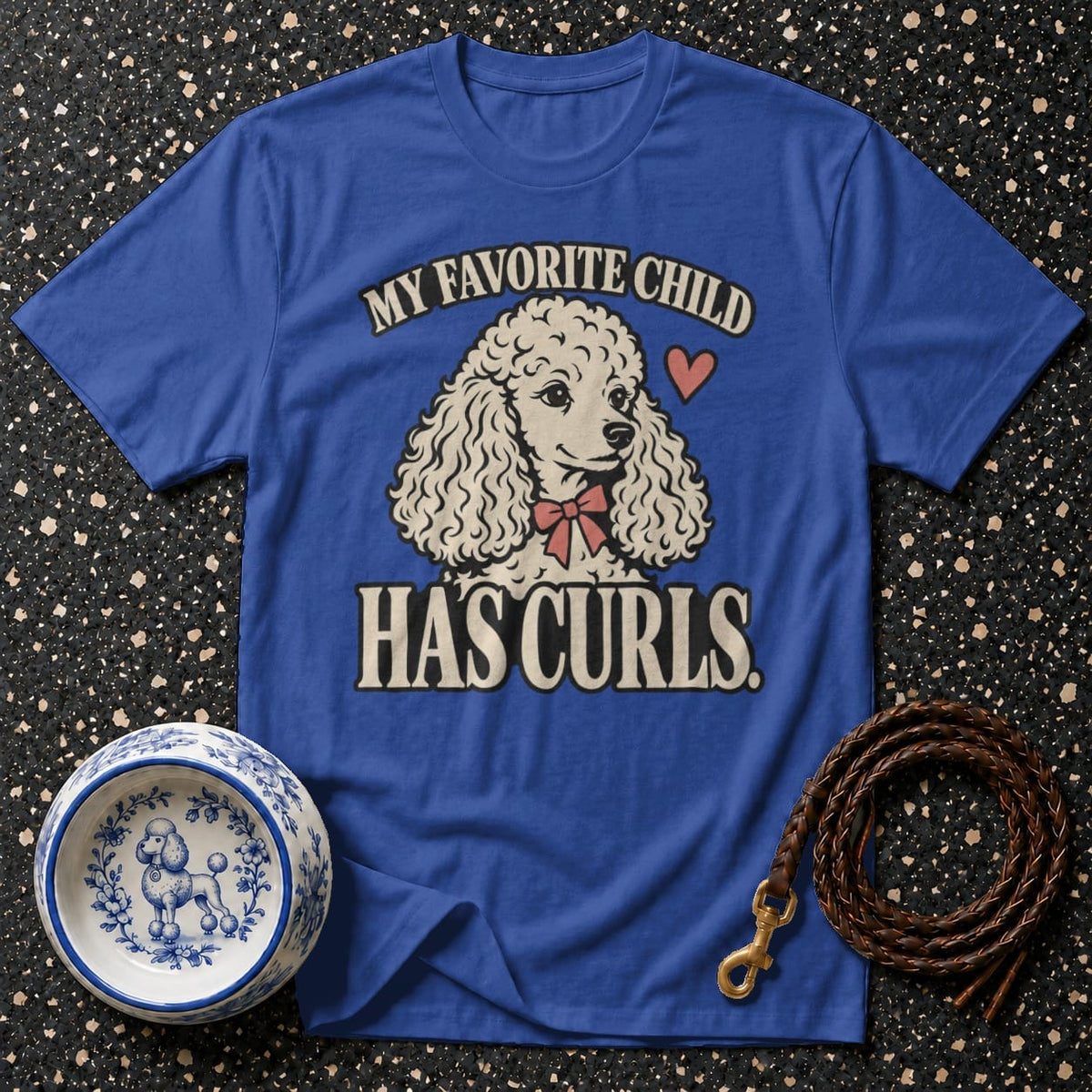 T-shirt Favorite Child Poodle T-Shirt My Favorite Child Has Curls Poodle T-Shirt | Dog Lover Appar