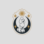 Regal Poodle Celestial T-Shirt Poodle Celestial Emblem T-Shirt | Premium Apparel