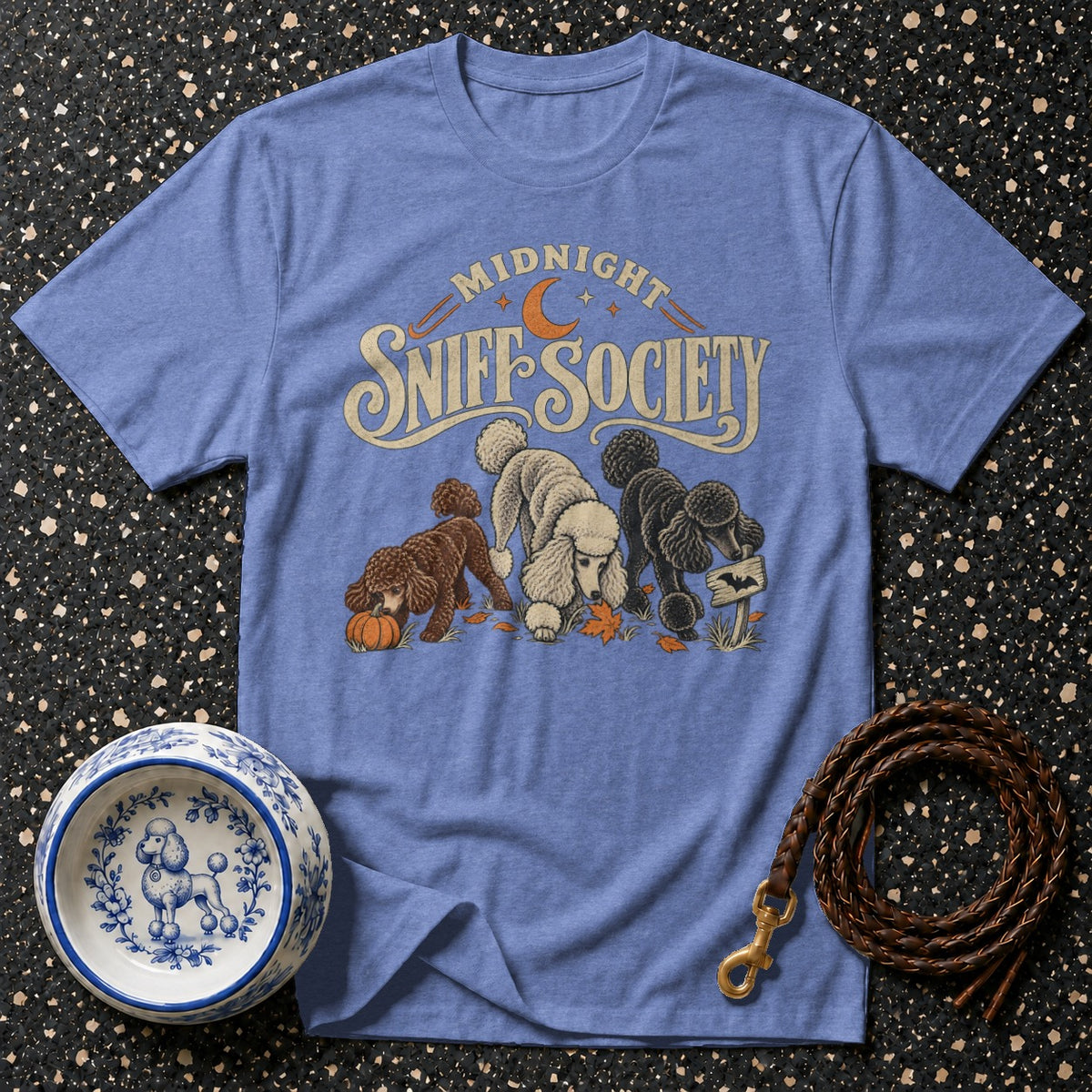 Midnight Sniff Society Poodle T-Shirt