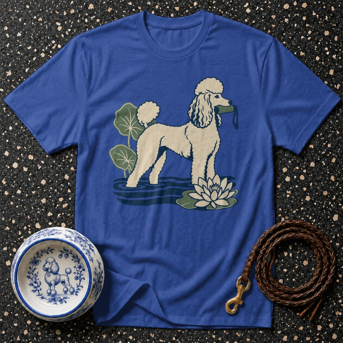 T-shirt Vintage Water Poodle T-Shirt Poodle Zen T-Shirt | Premium Dog Apparel
