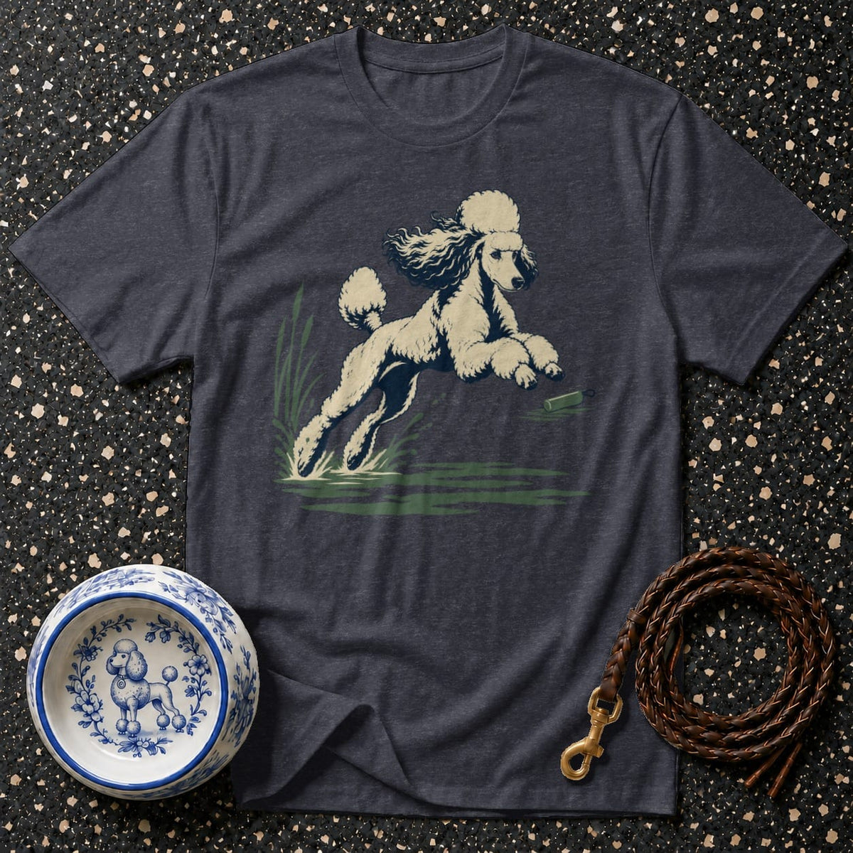 T-shirt Vintage Water Retriever Poodle T-Shirt Vintage Poodle T-Shirt | Retro Dog Graphic Tee