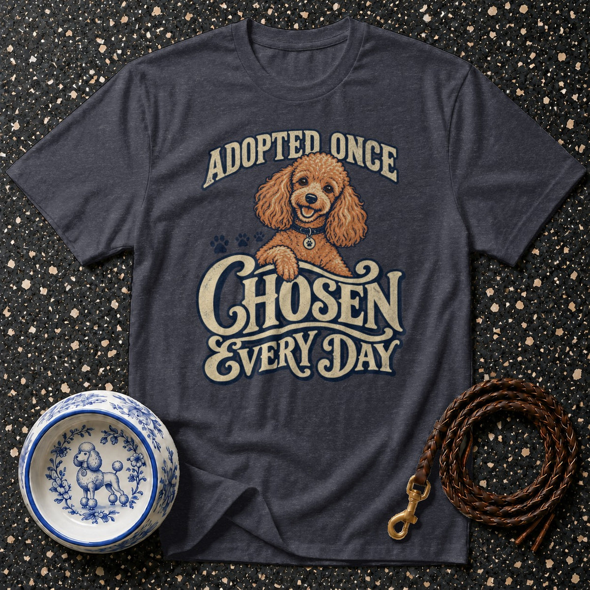 Adopted Once Poodle T-Shirt