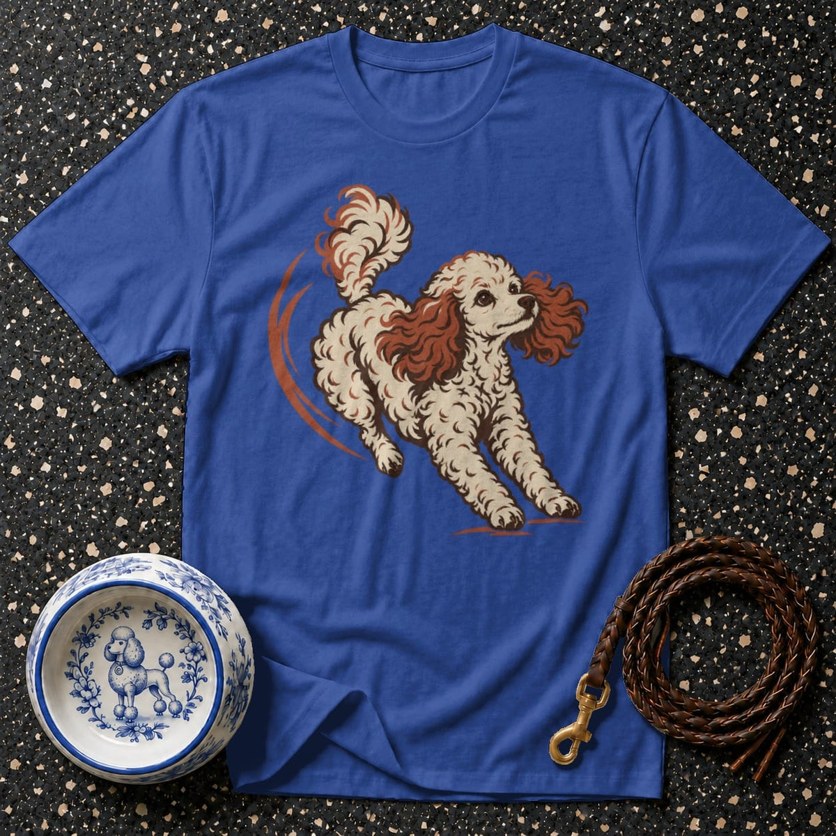 T-shirt Playful Miniature Poodle T-Shirt Poodle Graphic T-Shirt | Premium Dog Apparel