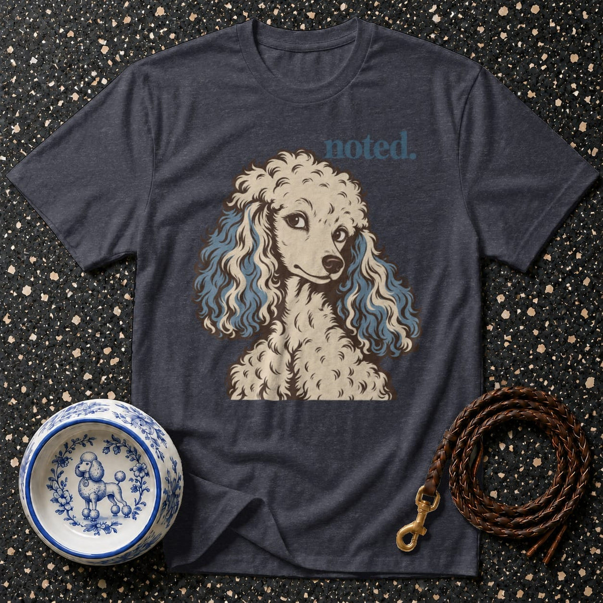 T-shirt Noted Sassy Poodle T-Shirt Noted Poodle Graphic T-Shirt | Vintage Dog Tee