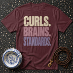 T-shirt Curls Brains Standards T-Shirt Curls Brains Standards T-Shirt | Premium Apparel