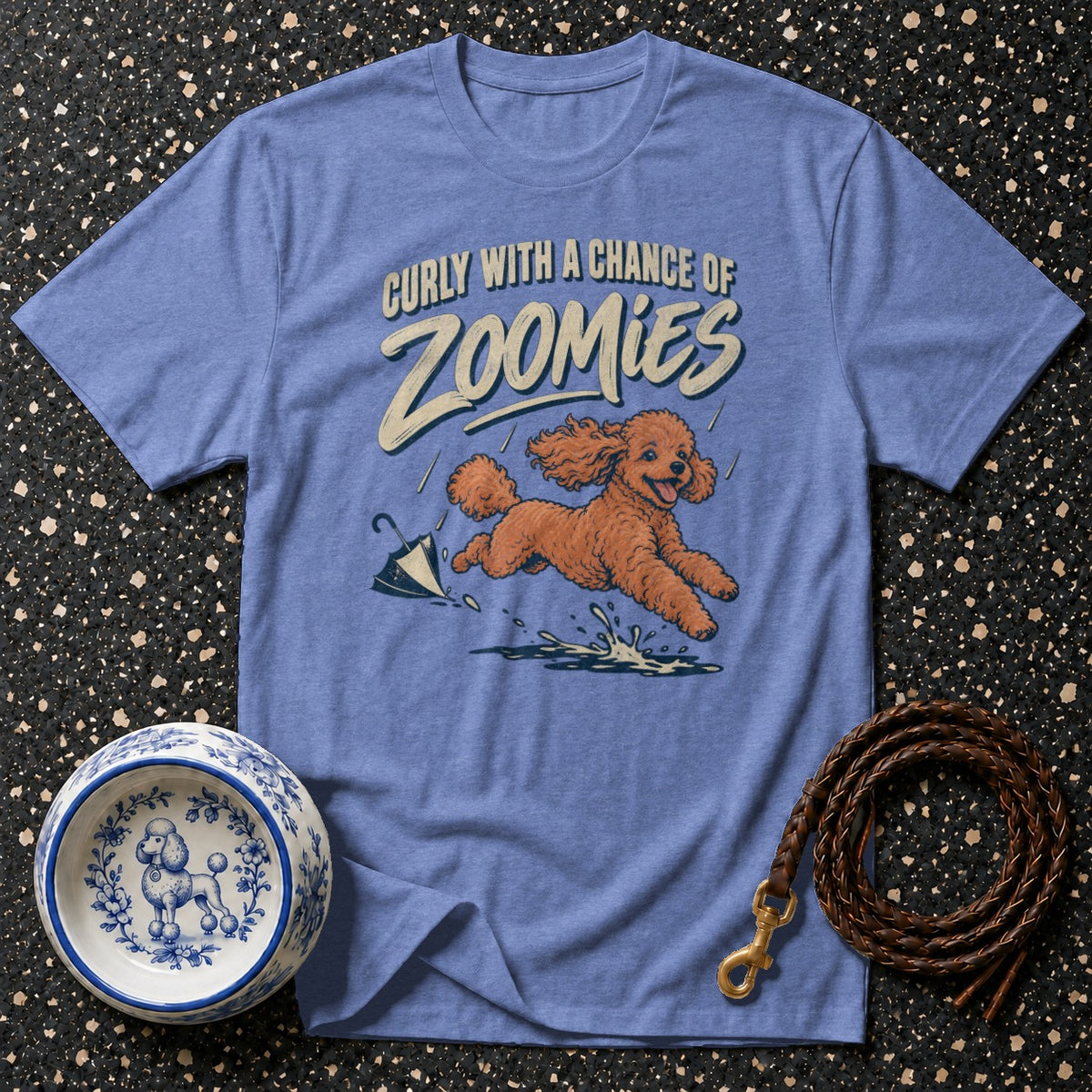 Curly Poodle Zoomies T-Shirt