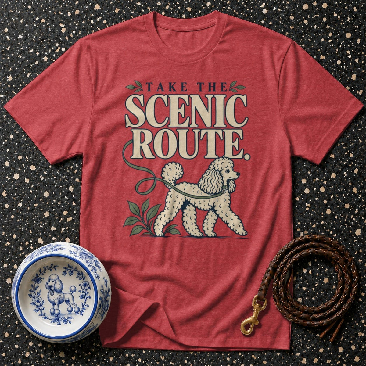 T-shirt Take The Scenic Route Poodle T-Shirt Take the Scenic Route Poodle T-Shirt | Premium Apparel
