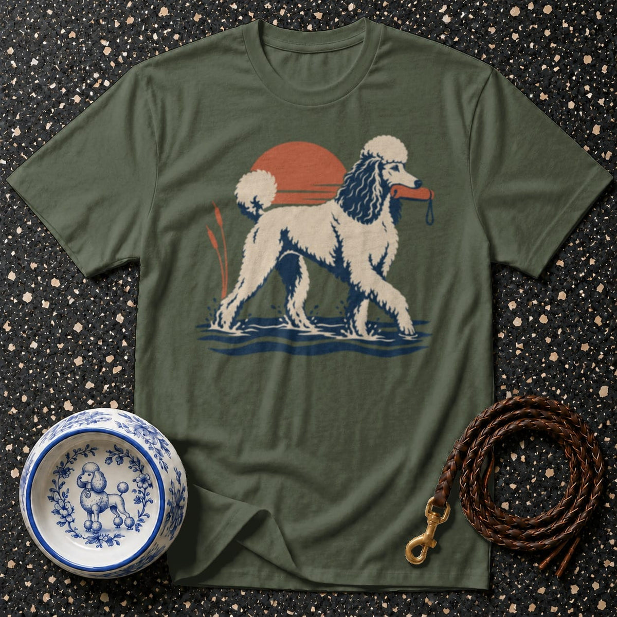T-shirt Retro Poodle Retriever T-Shirt Vintage Poodle T-Shirt | Retro Dog Graphic Tee