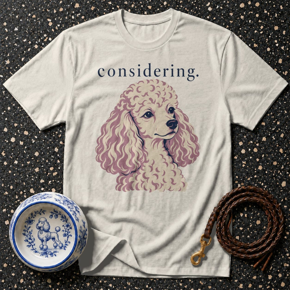 T-shirt Considering Poodle T-Shirt Poodle 'Considering' T-Shirt | Premium Dog Apparel