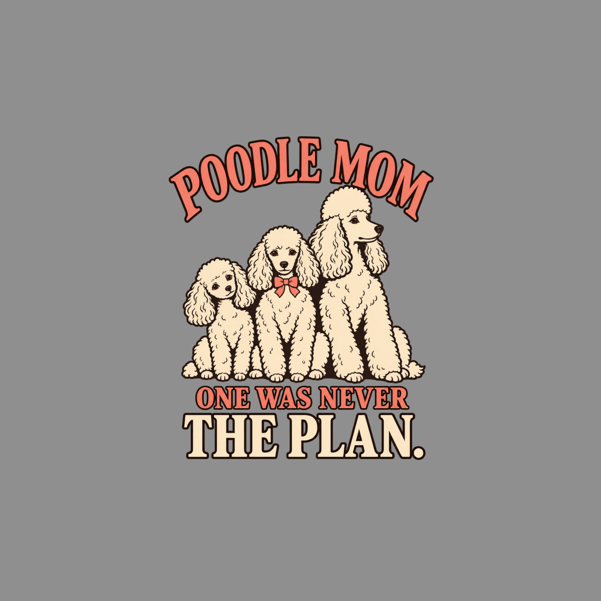T-shirt Poodle Mom Retro T-Shirt Poodle Mom T-Shirt | Cute Dog Lover Gift