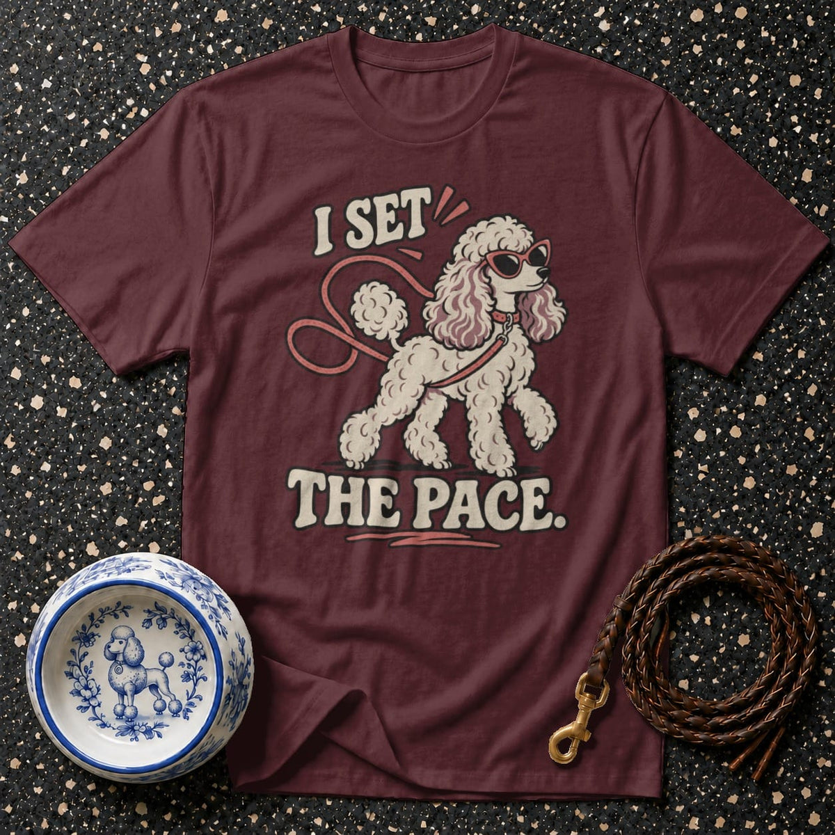 T-shirt I Set The Pace Poodle T-Shirt I Set The Pace Poodle T-Shirt | Premium Dog Apparel