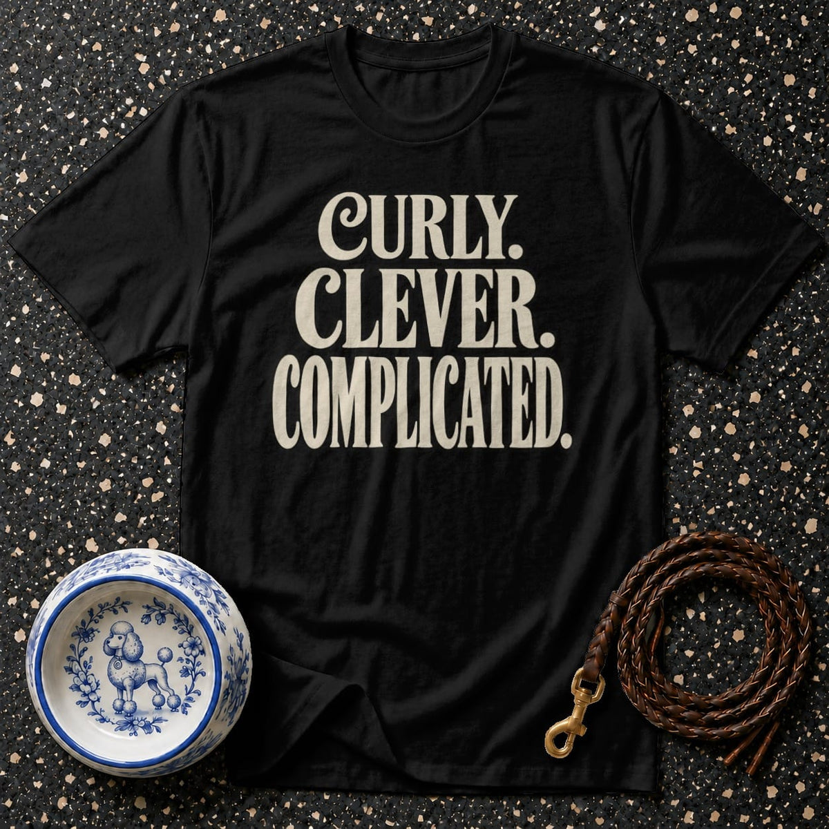 T-shirt Curly Clever Complicated T-Shirt Curly Clever Complicated T-Shirt | Poodle Lover Gift