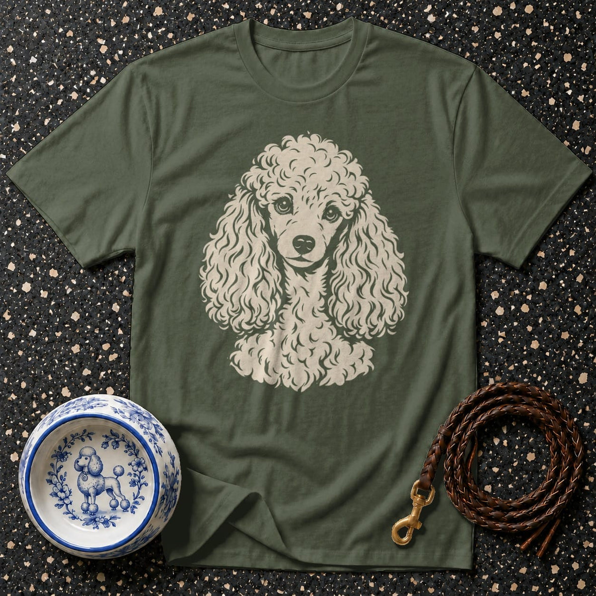 T-shirt Chic Poodle Portrait T-Shirt Poodle Portrait T-Shirt | Premium Dog Apparel