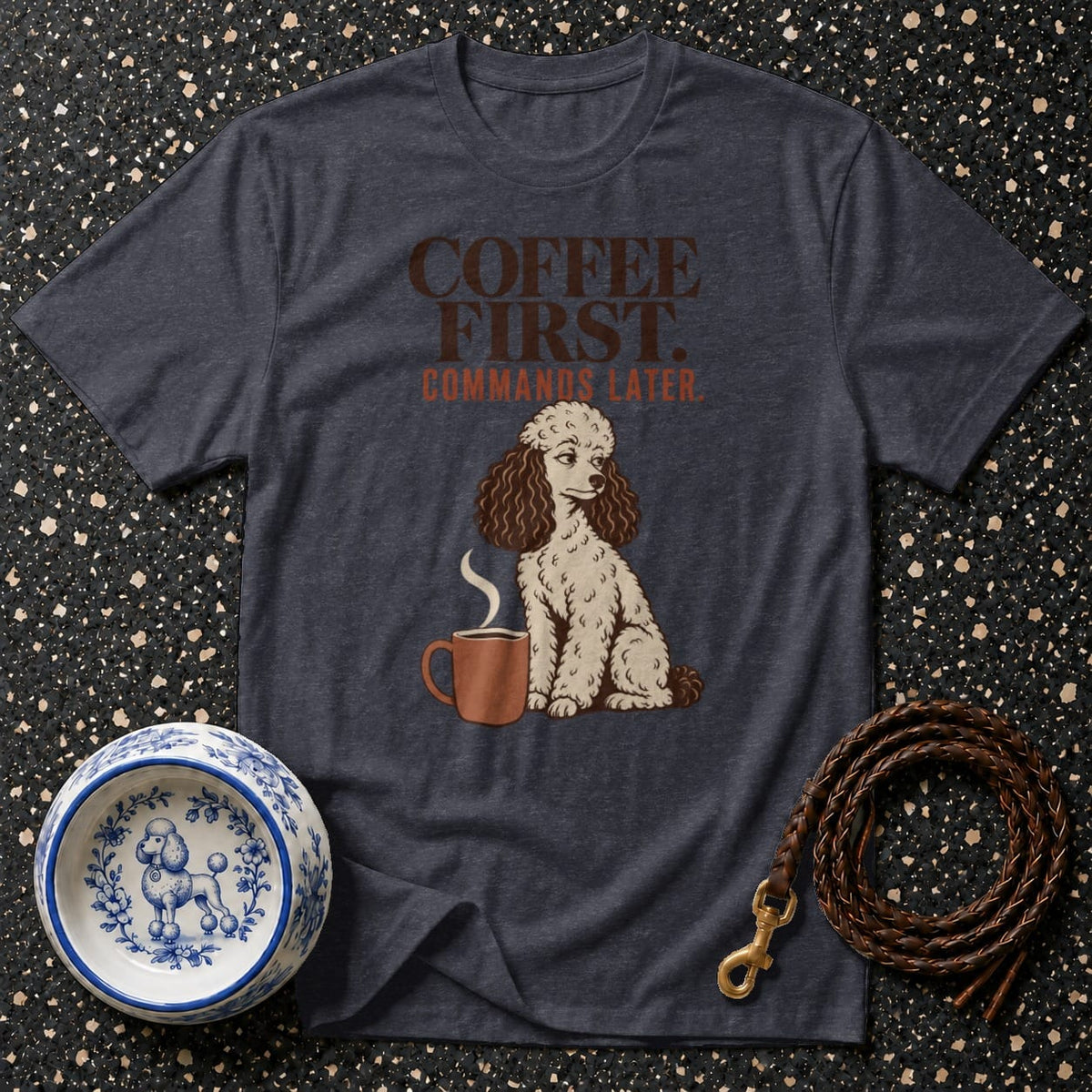 T-shirt Coffee First Poodle T-Shirt Coffee First Poodle T-Shirt | Premium Dog Apparel