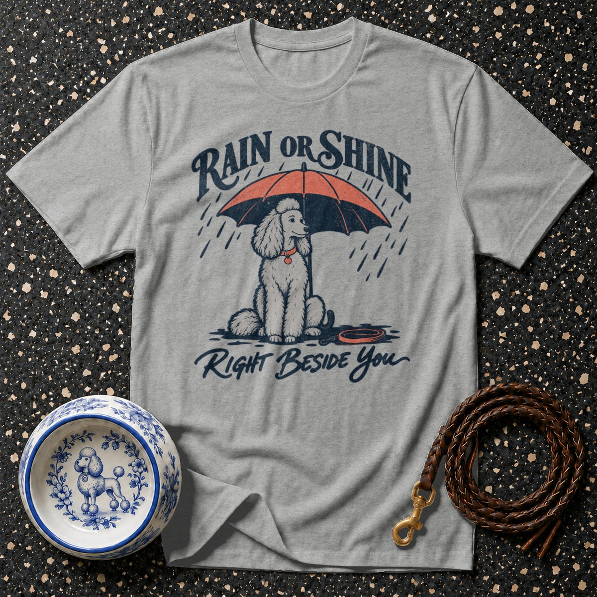Rain Or Shine Poodle T-Shirt