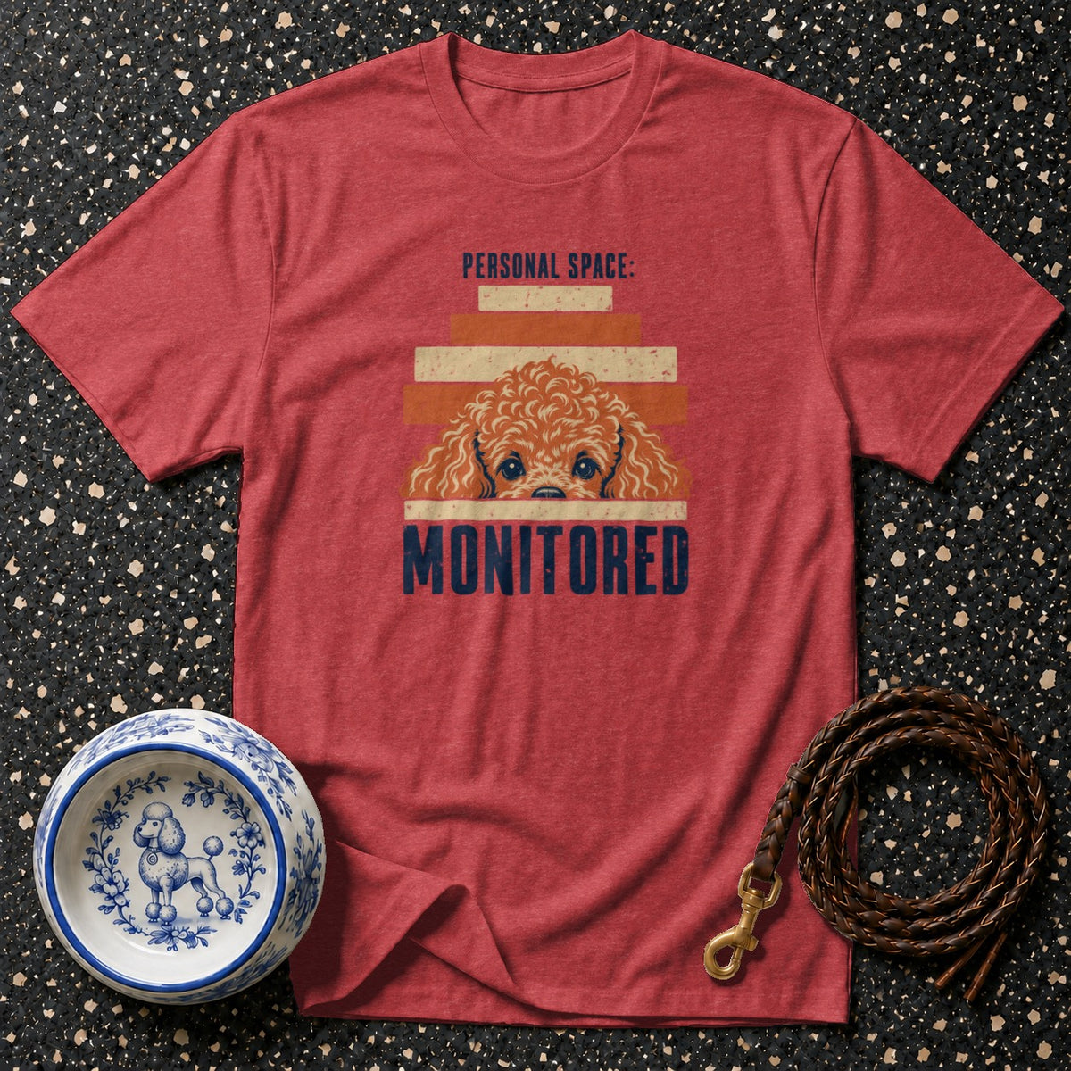 Personal Space Monitored Poodle T-Shirt
