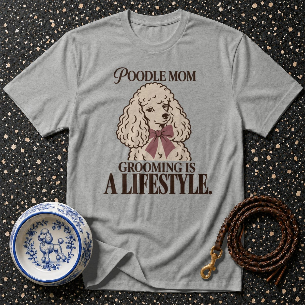 T-shirt Poodle Mom Grooming Lifestyle T-Shirt Poodle Mom T-Shirt | Grooming Is A Lifestyle