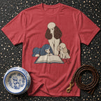 T-shirt Poodle Book Club T-Shirt Poodle Reading T-Shirt | Whimsical Dog Apparel
