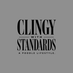 A Poodle Life: Clingy Standards Graphic T-Shirt Clingy With Standards Poodle T-Shirt | Poodle Apparel