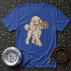 T-shirt Vintage Poodle Flower T-Shirt Poodle Flower T-Shirt | Premium Dog Apparel