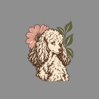 T-shirt Vintage Floral Poodle T-Shirt Vintage Poodle T-Shirt | Floral Dog Graphic Tee