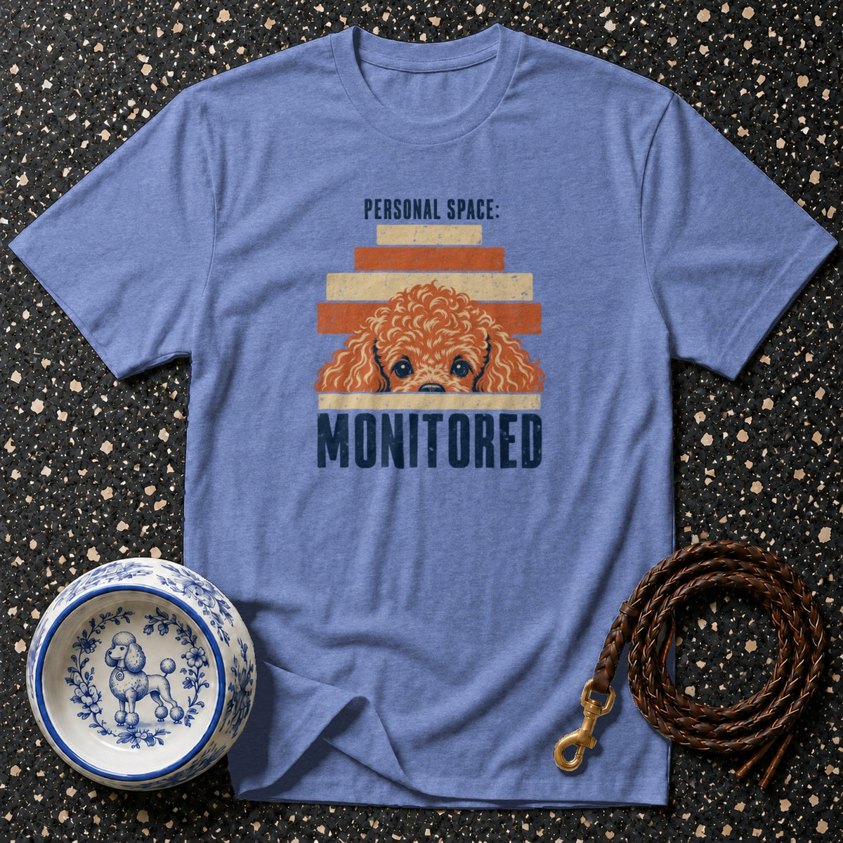 Personal Space Monitored Poodle T-Shirt