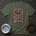 Poodle Mutual Rescue Graphic T-Shirt Rescue Was Mutual Poodle T-Shirt | Pet Lover Apparel