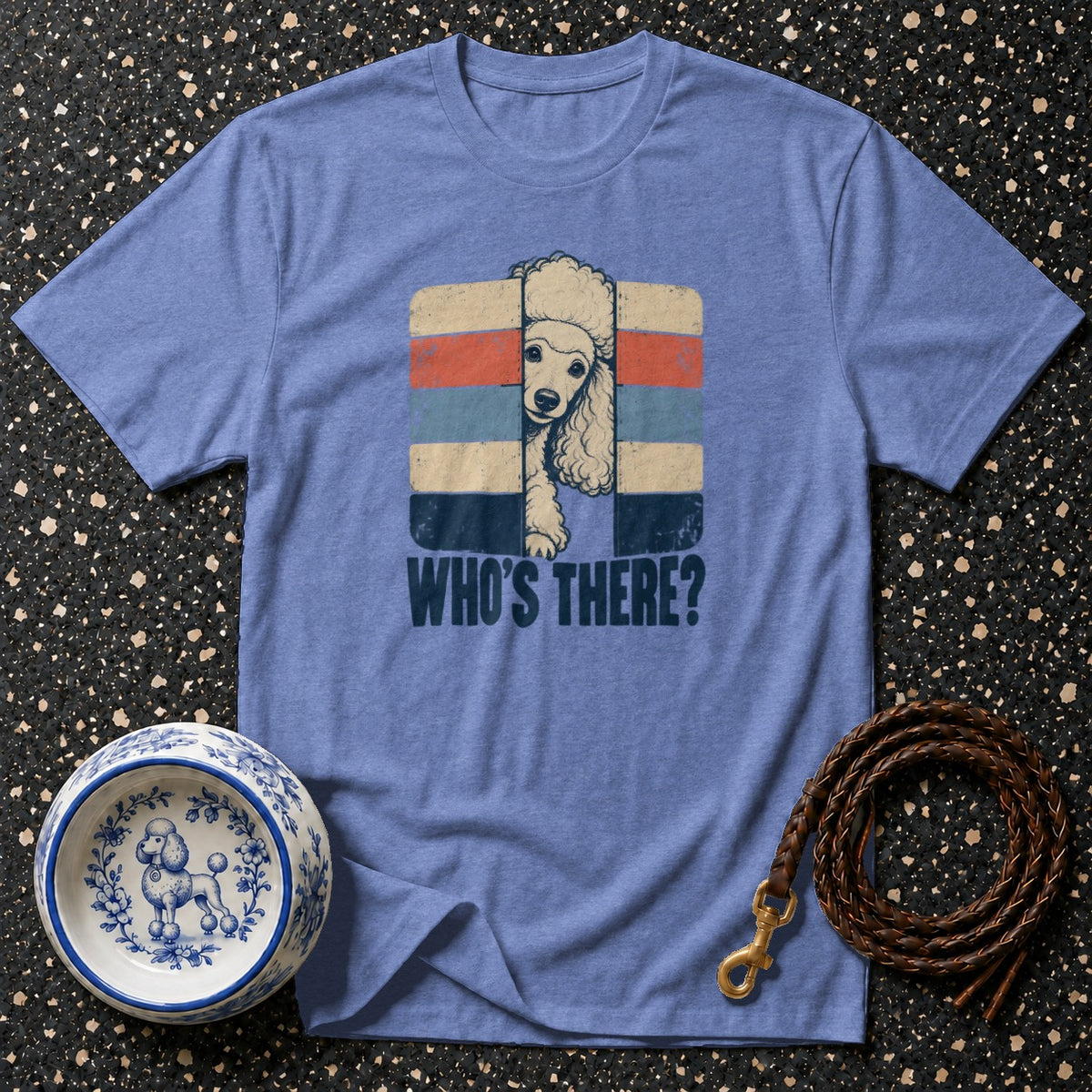 Retro Peeking Poodle T-Shirt