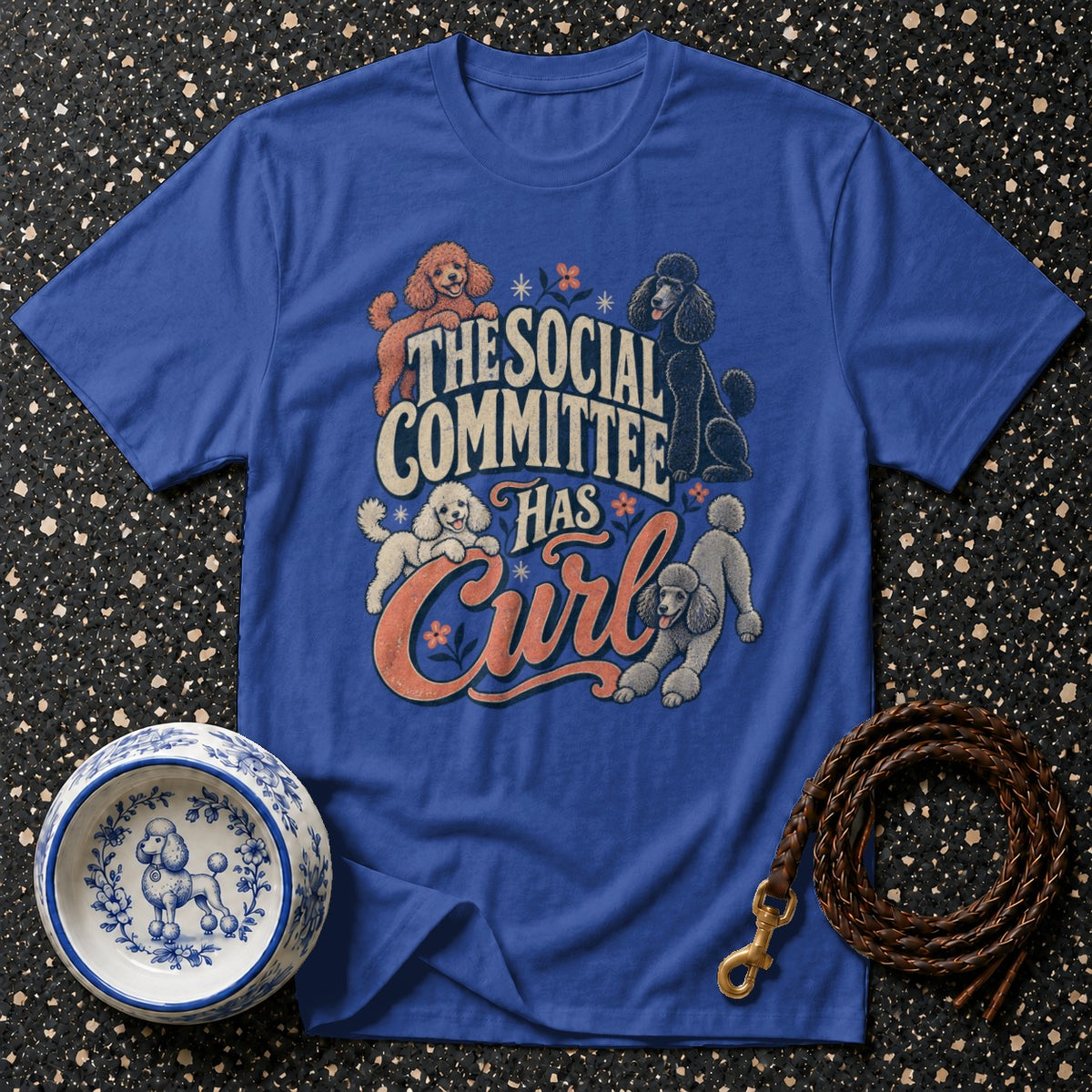 Social Committee Poodle T-Shirt