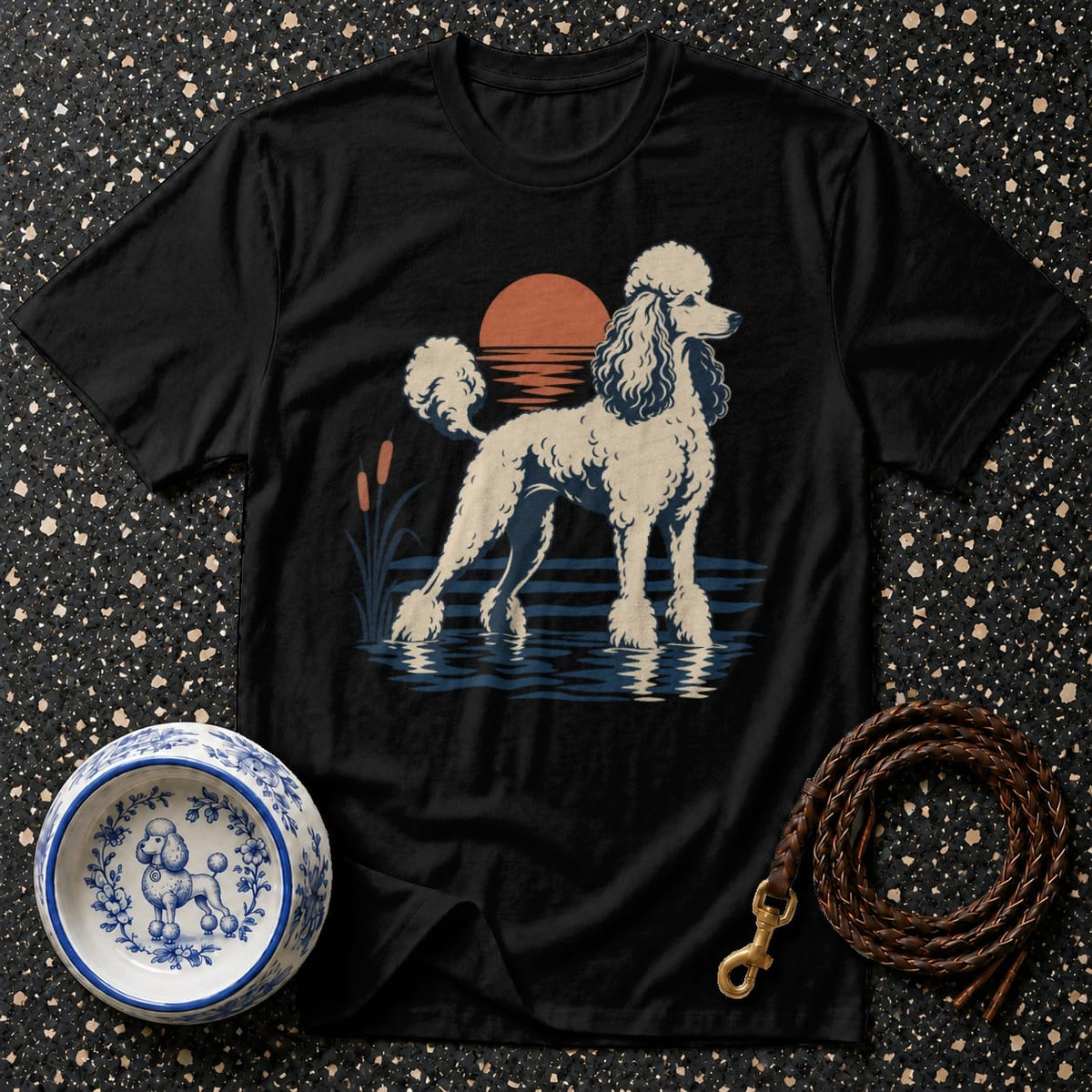 T-shirt Sunset Poodle Heritage T-Shirt Poodle Sunset T-Shirt | Premium Dog Apparel