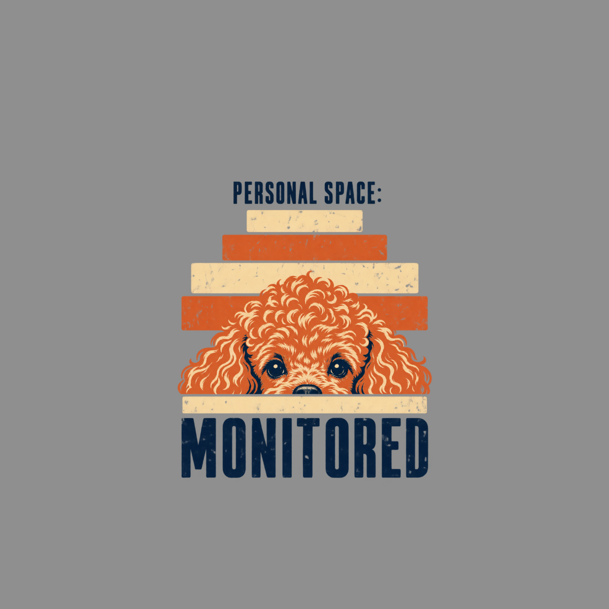 Personal Space Monitored Poodle T-Shirt