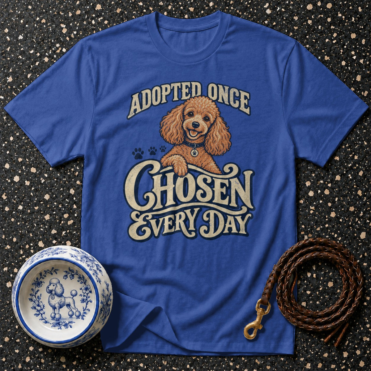 Adopted Once Poodle T-Shirt
